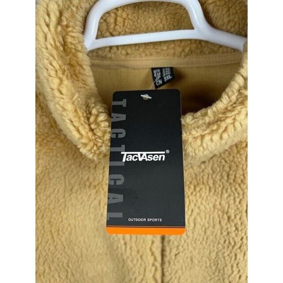 Men's Fleece Jacket Full-Zip Stand Collar Winter Warm Casual Work Outwear 2XL - Picture 5 of 7